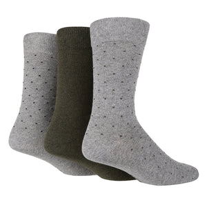 Men's Multi Colour Pin Dot Socks - 3 Pairs