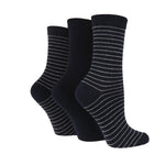 Load image into Gallery viewer, Women's Fine Stripe Socks - 3 Pairs