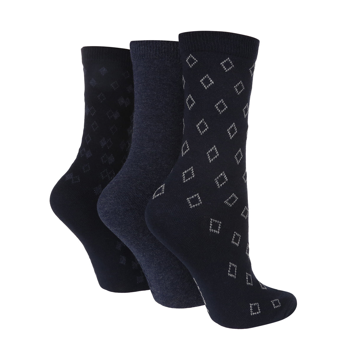 Women's Diamond Socks - 3 Pairs