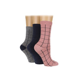 Load image into Gallery viewer, Women&#39;s Grid Socks - 3 Pairs
