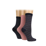 Load image into Gallery viewer, Women's Stripe Socks - 3 Pairs