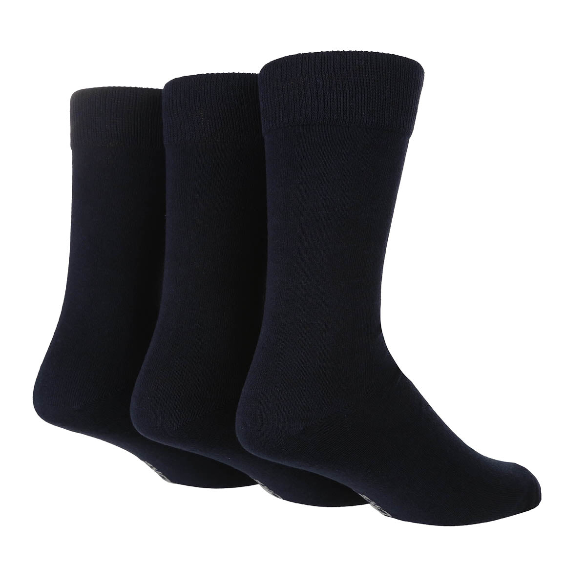 Men's Plain Crew Socks - 3 Pairs