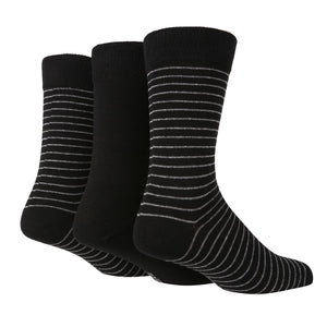 Men's Fine Stripe Socks - 3 Pairs