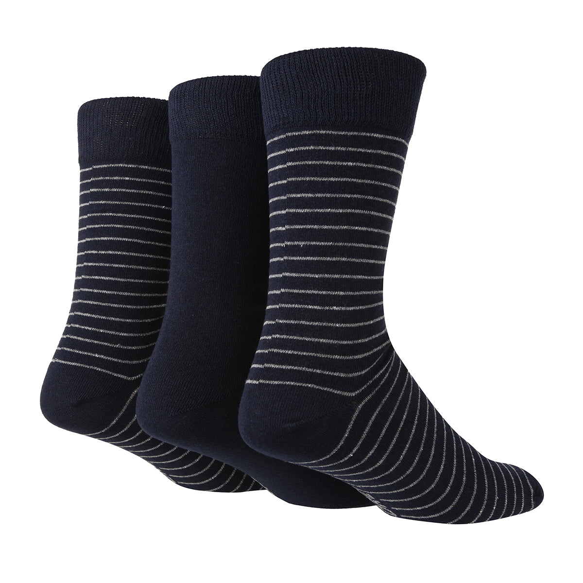 Men's Fine Stripe Socks - 3 Pairs