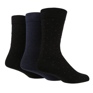Men's Multi Colour Pin Dot Socks - 3 Pairs