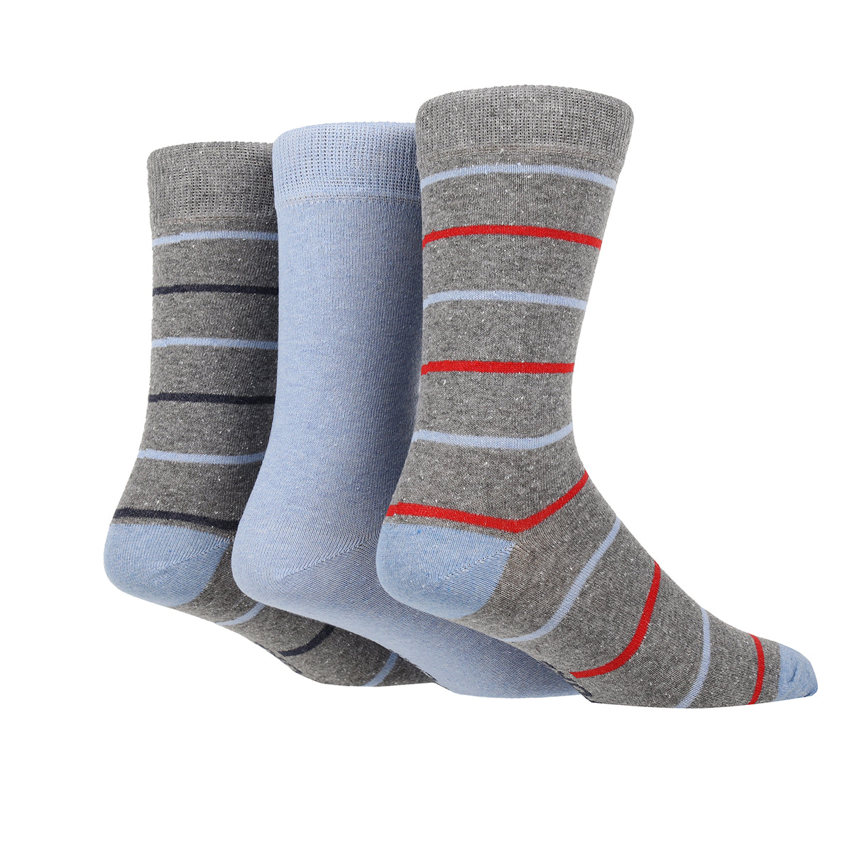 Men's Socks with Stripes - 3 Pairs