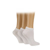 Women's Plain Trainer Sports Socks - 3 Pairs