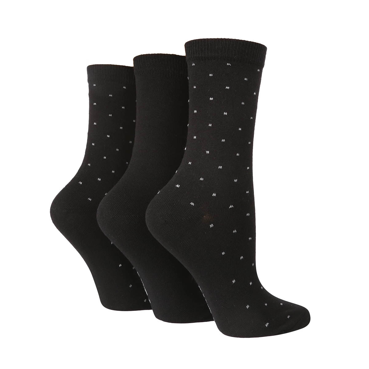 Women's Pin Dot Socks - 3 Pairs
