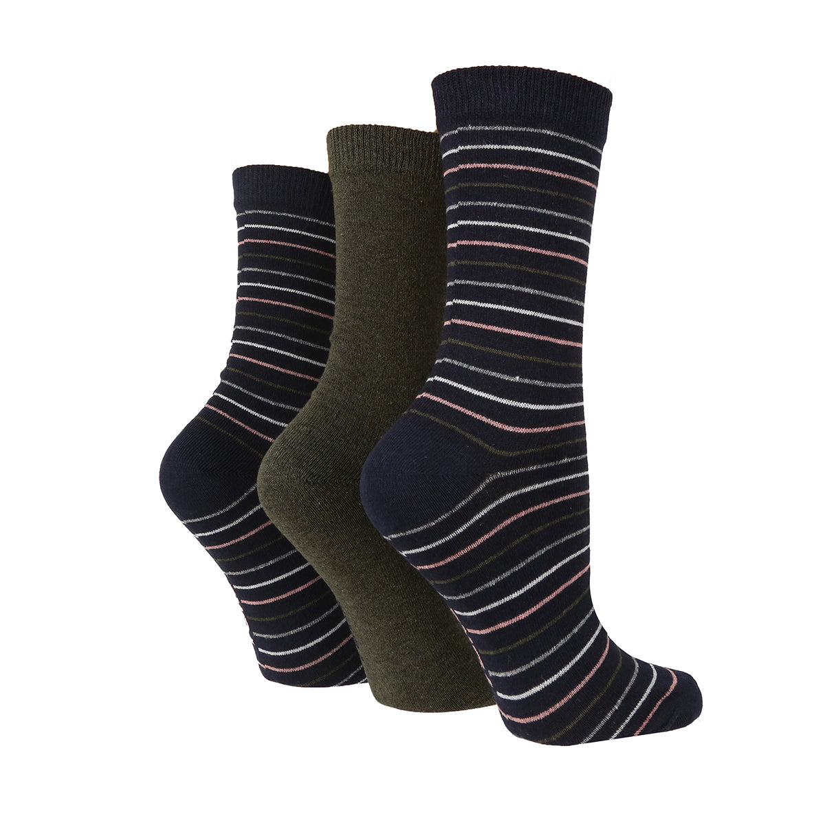 Women's Multi Stripe Socks - 3 Pairs