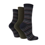Load image into Gallery viewer, Women&#39;s Multi Stripe Socks - 3 Pairs
