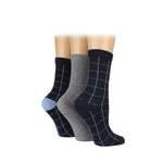 Load image into Gallery viewer, Women&#39;s Grid Socks - 3 Pairs
