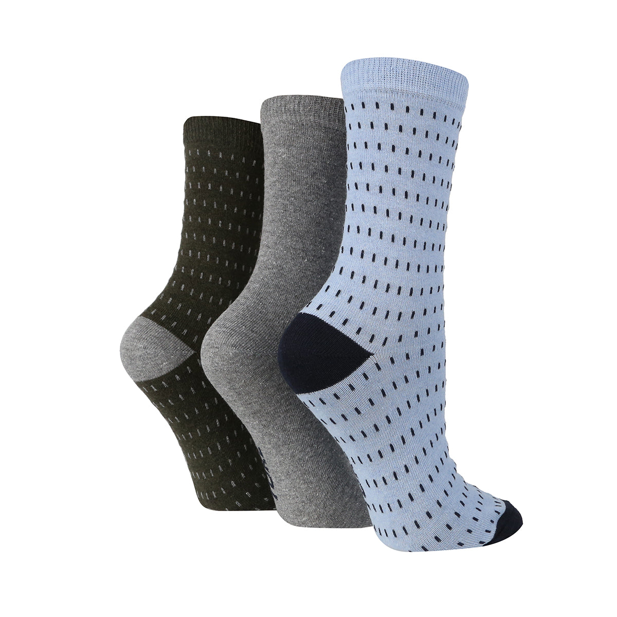 Women's Socks with Small Dash - 3 Pairs